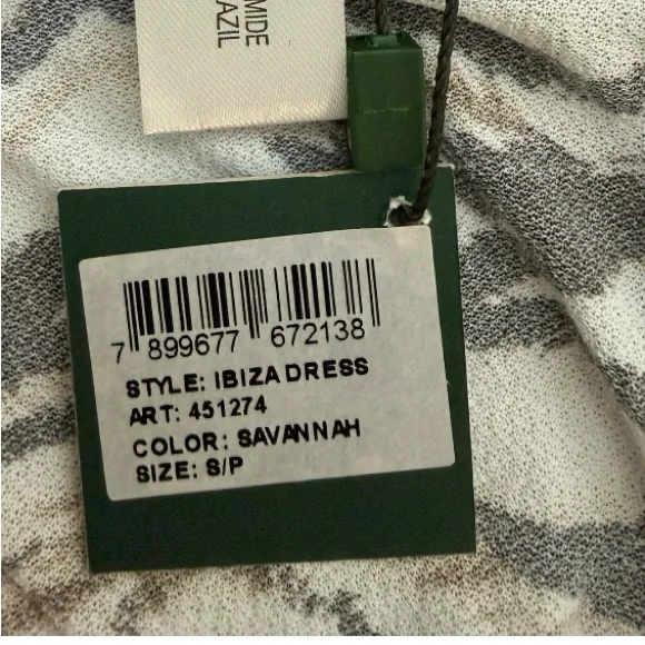 Despi Ibiza Dress NWT Size 8 Animal Print Off Shoulder Mini Resort Vacation - Picture 11 of 11